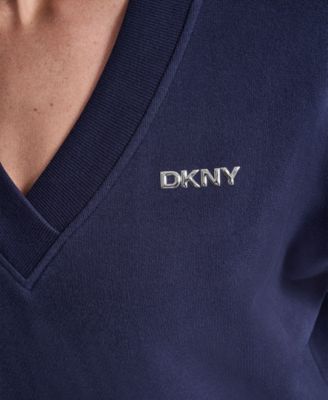 Sport Women's Metallic Bubble Logo V-Neck Sweatshirt