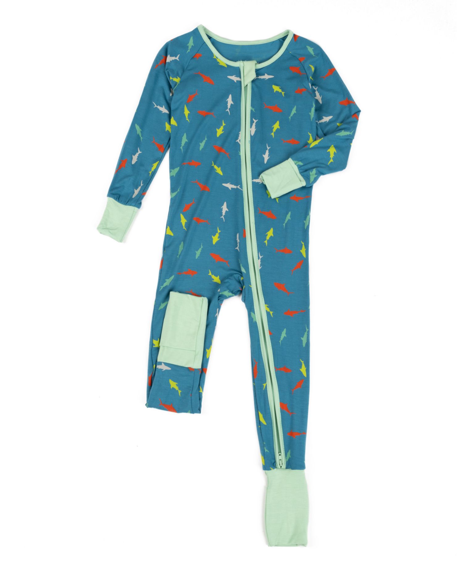Toddler Matching Family One-Piece Cooling Bamboo Viscose Footed Pajamas