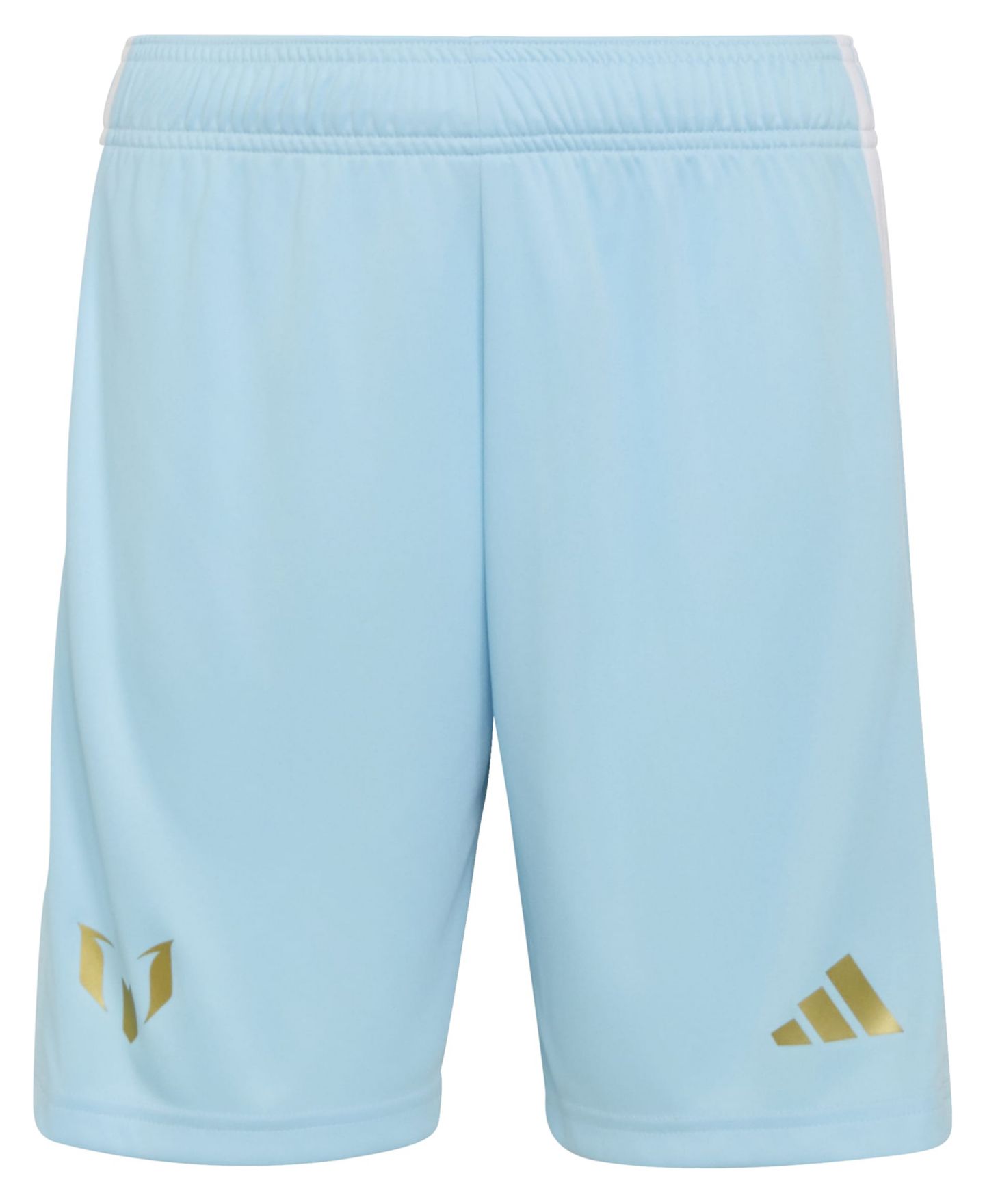 Шорты adidas Tiro League Messi Soccer Shorts для мальчиков, цвет: Ледяной синий — фото 1