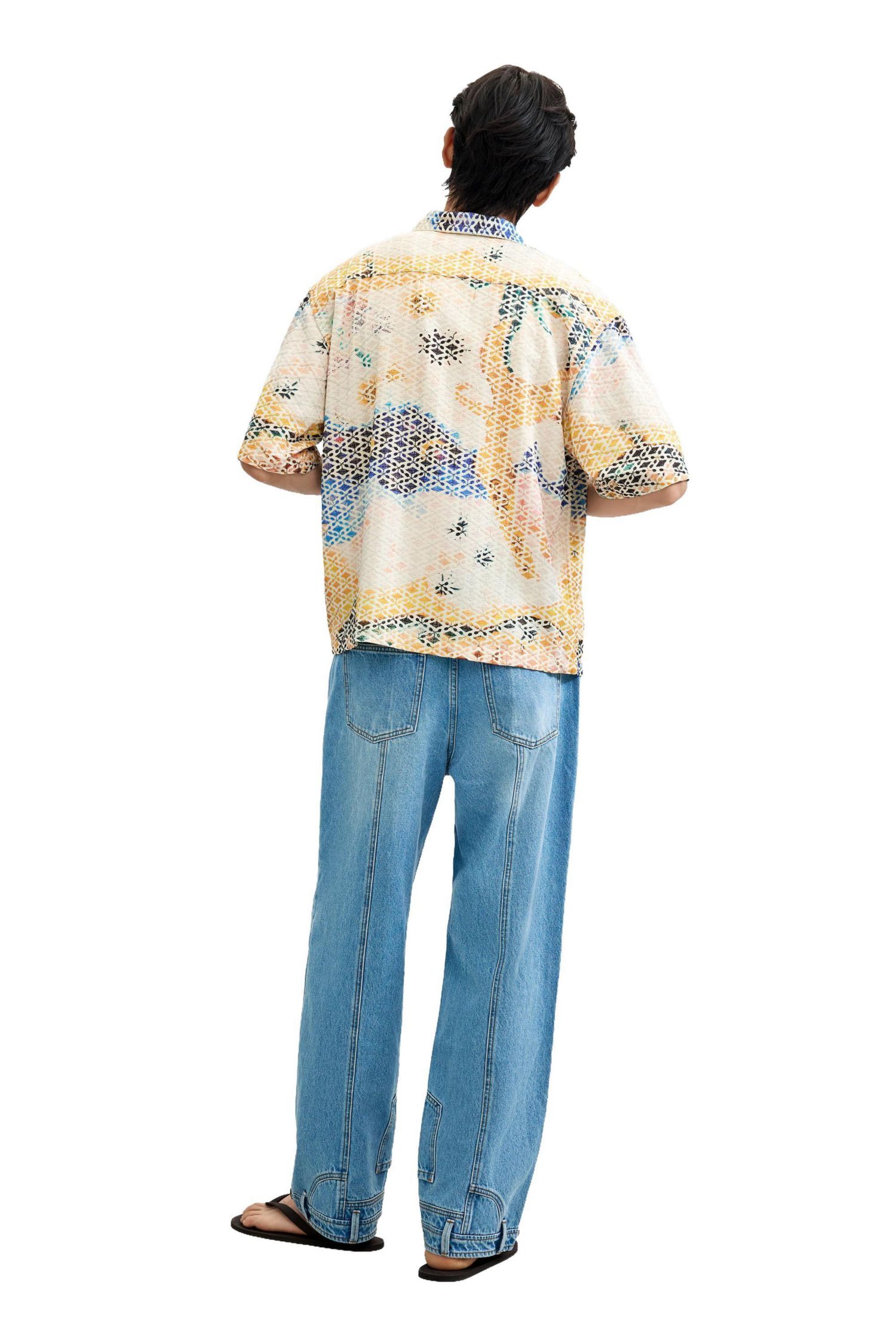 Men's Embroidered printed shirt
