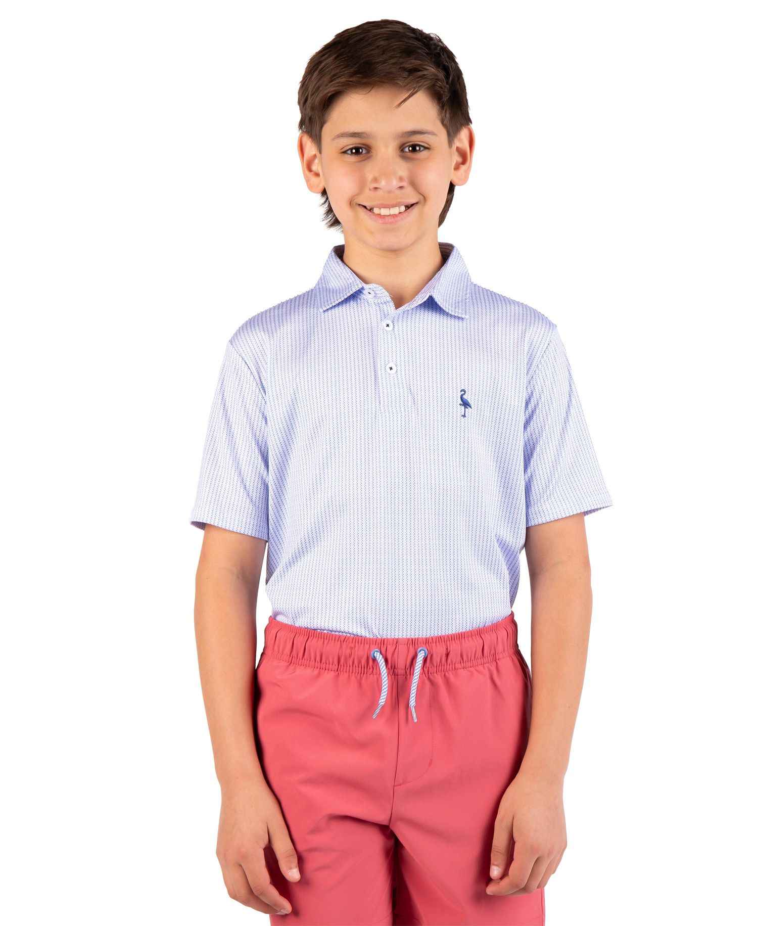 Boys Multi Dots Printed Performance Polo