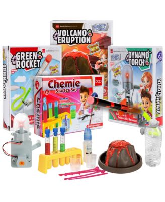 4-in-1 Science Project Kit, STEM and STEAM DIY Lab Experiments for Kids