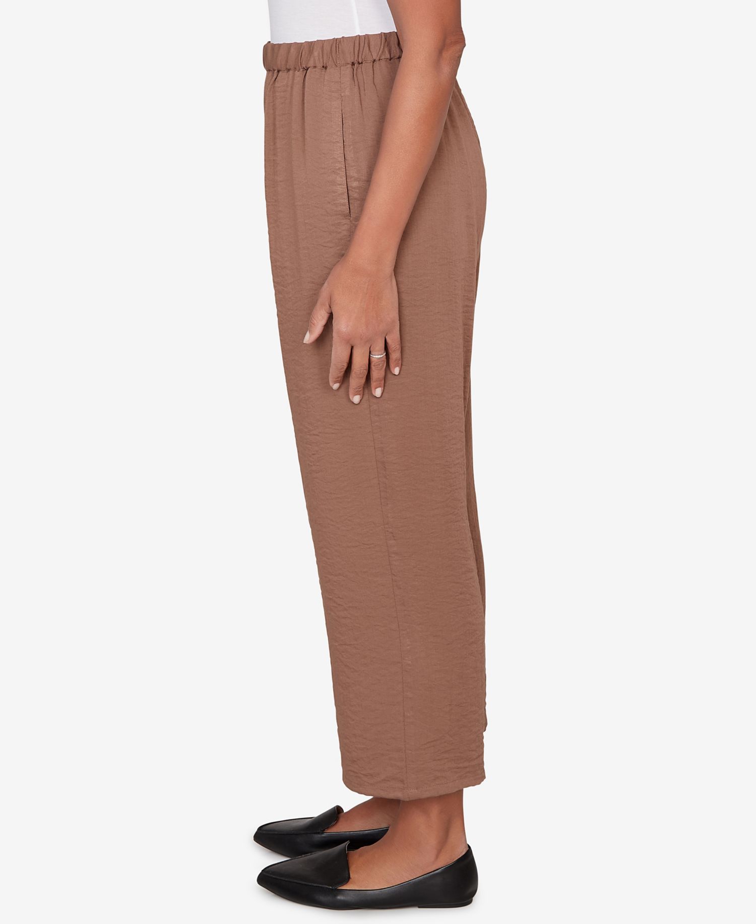 Petite Spice Market Wide-Leg Pull-On Ankle Pants