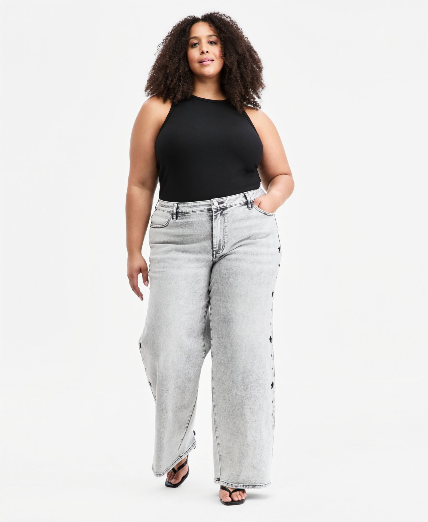 Trendy Plus Ultra 90's Studded Jeans