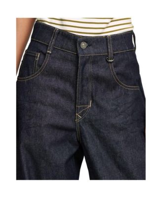 Women's Skater Long Pocket High Loose Jeans