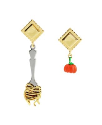 Red Girl Dinner Pasta Tomato Drop Earrings