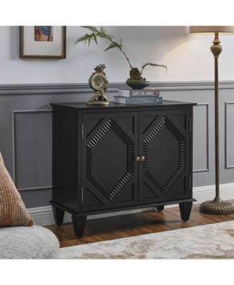 33.6" Retro Wooden Sideboard Buffet Cabinet with Storage, Accent Display Cabinets, Media Console Credenza