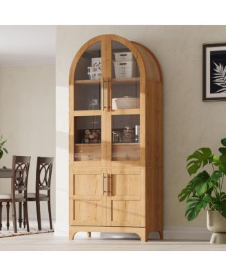  Farmhouse 71 Arched Pantry Cabinet with Storage