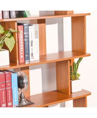 31.5"x64.56" 5-Tier Open Bookshelf MDF Display Shelving
