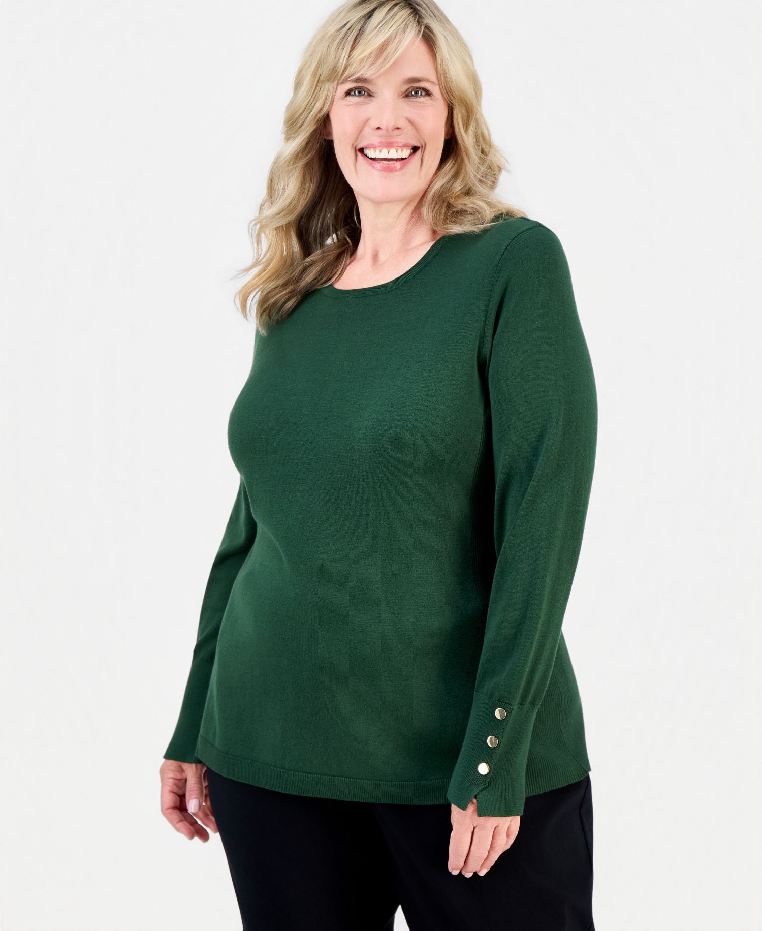 Petite Rivet-Detail Sweater