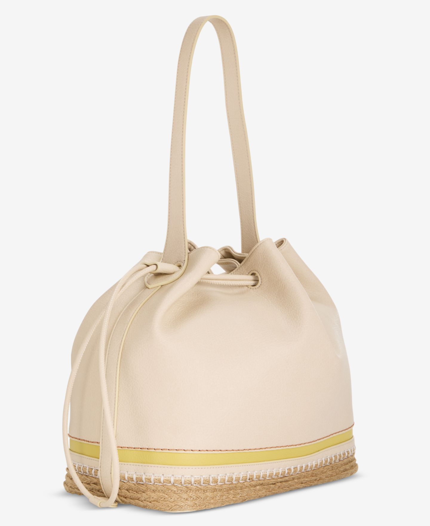 Женская сумка Style & Co Large Bottom Detail Drawstring Bucket, цвет: Алебастровый — фото 3