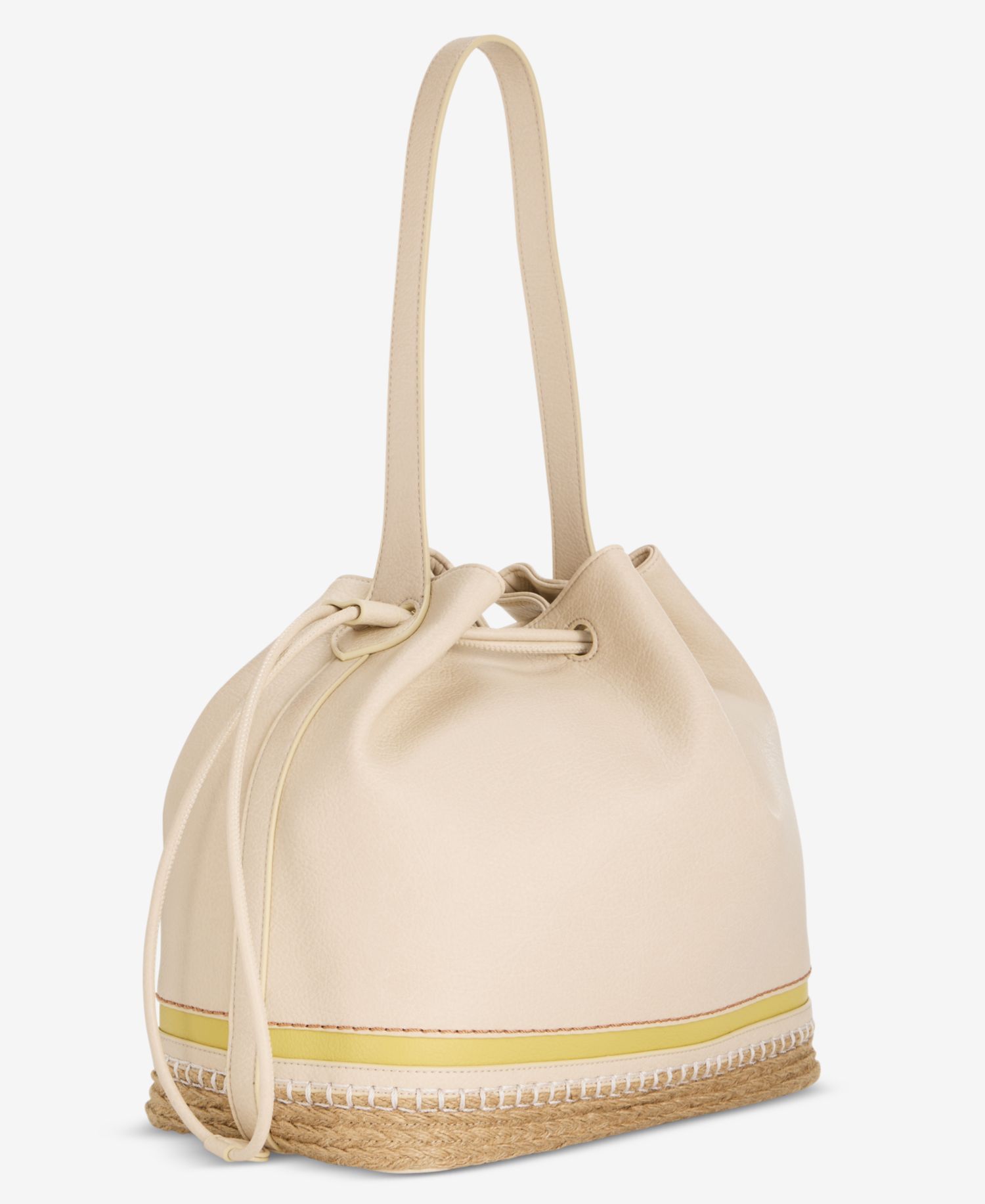 Large Bottom Detail Drawstring Bucket