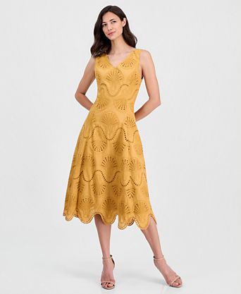 casual cotton dresses for summer Women's Linen Midi Dress Cap Sleeve Pleated Loose Fit Crew Neck Dress Women Coffee at Amazon Women's Clothing store Size Chart Women's Cotton Summer Dresses |