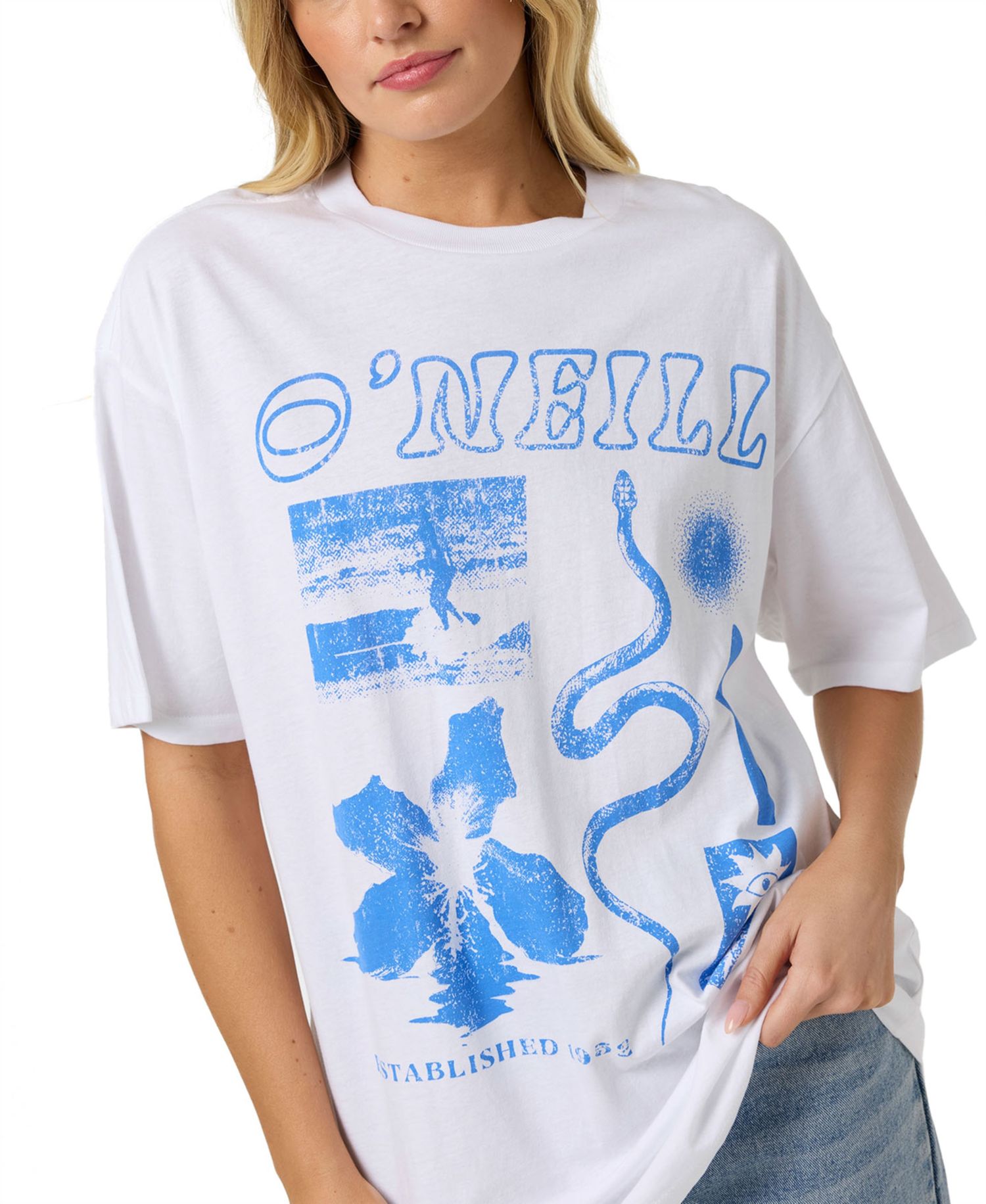 Women's Tropic Meltdown Oversized Crewneck Cotton T-Shirt