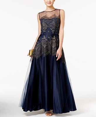 tahari evening gown