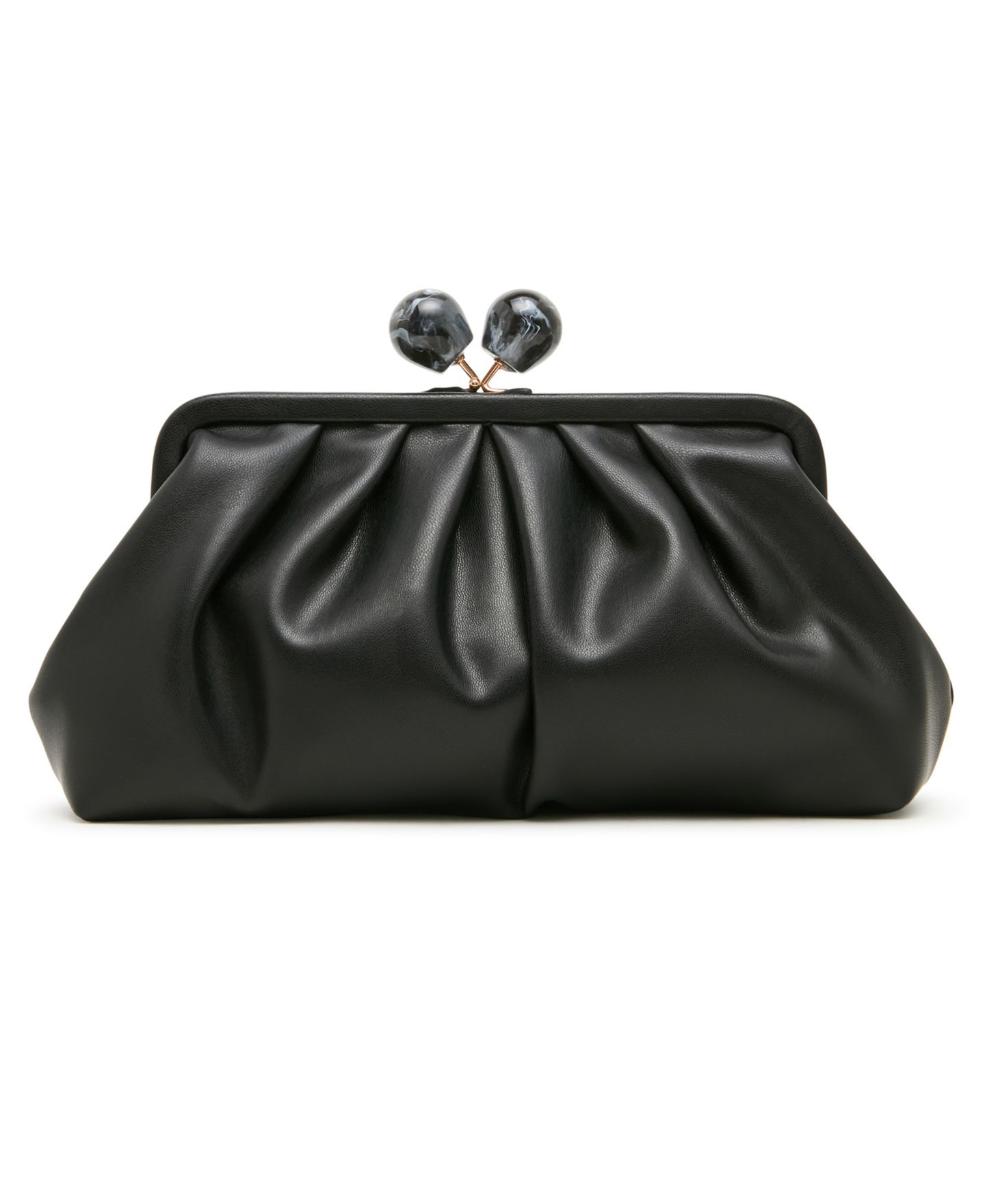 Женский клатч Steve Madden Bmarisol Small Kisslock Clutch Handbag, цвет: Чёрный — фото 2