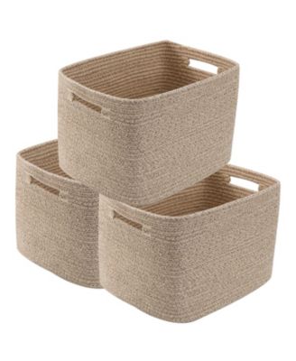 3 PACK Woven Storage Baskets Organizing Bins Home Organization Gift Basket
