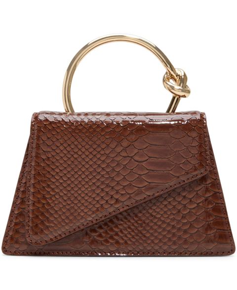 Женская сумка ALDO Aellax Mini Top Handle Satchel Handbag, цвет: Коричневый