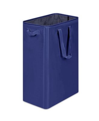 Slim Laundry Hamper Collapsible Dirty Clothes Bin With Handles