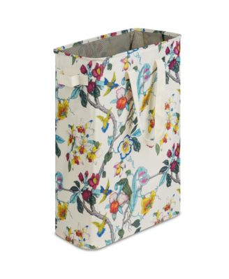 Slim Laundry Hamper Collapsible Dirty Clothes Bin With Handles