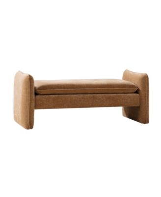 Ella Modern Chenille Fabric Upholstered Bench