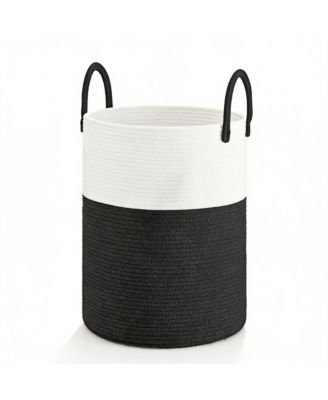 Woven Cotton Rope Hamper for Clothes Storage