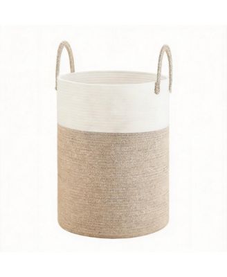 Woven Cotton Rope Hamper for Clothes Storage