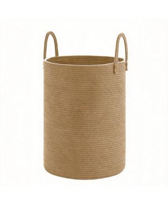 Woven Cotton Rope Hamper for Clothes Storage