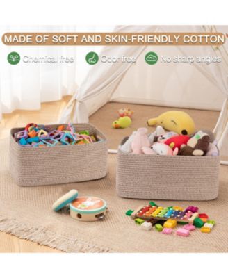 Woven Rope Storage Basket Organizer Bins Gift Basket