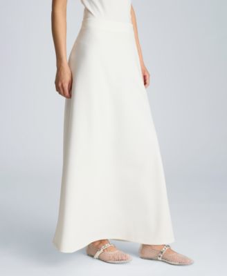 Women's Pull-On Bias Flared Maxi Skirt