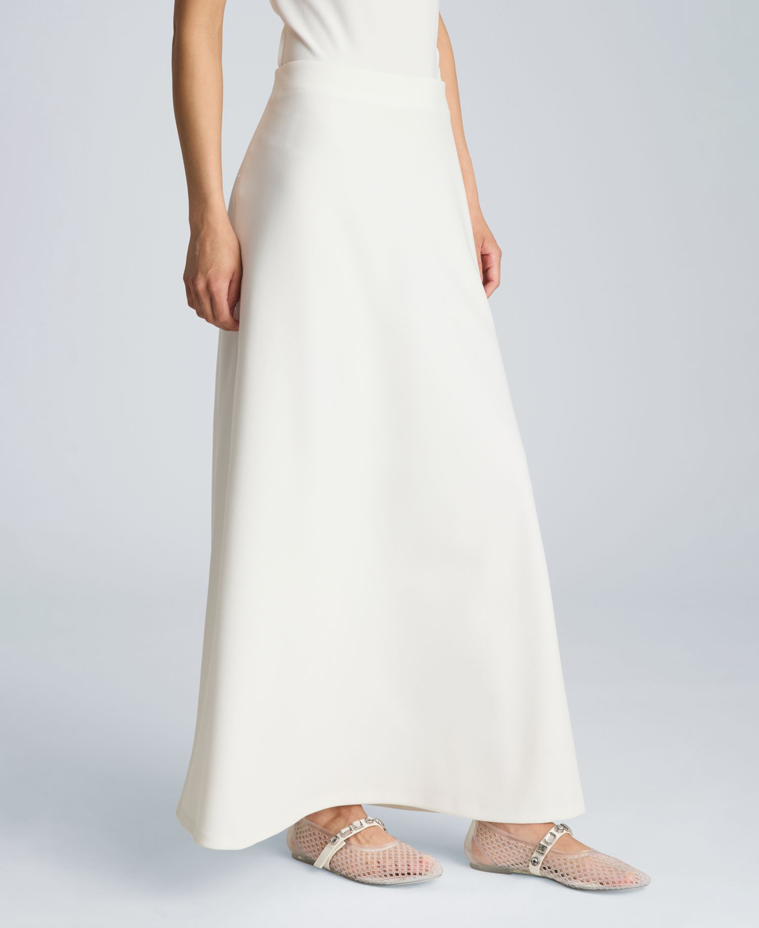 Women's Pull-On Bias Flared Maxi Skirt