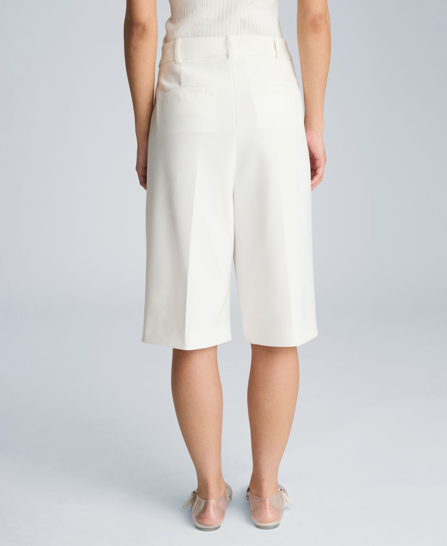 Женские шорты Kenneth Cole High-Rise Side Snap, цвет: Чистый белый — фото 5