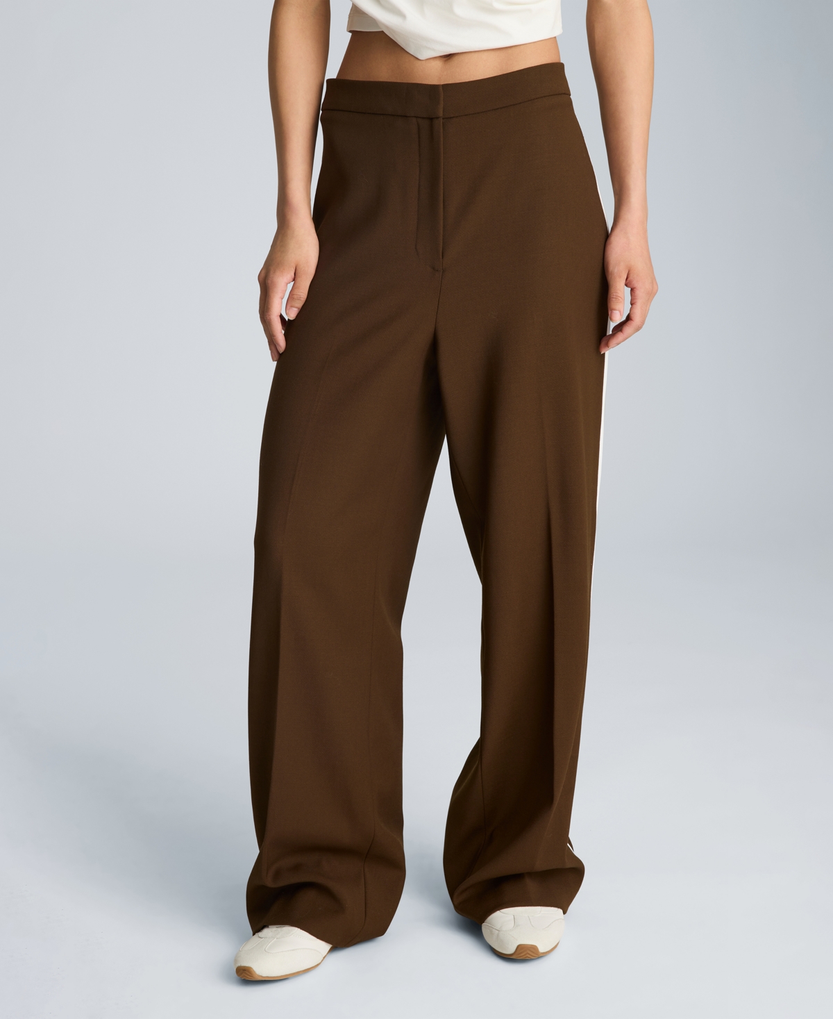 Kenneth Cole Women's High-Rise Side Piping Pants