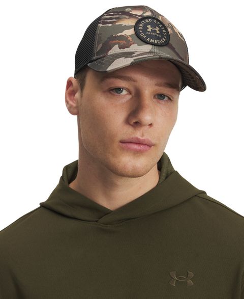 Мужская кепка Under Armour Freedom Blitzing, цвет: Камуфляжный