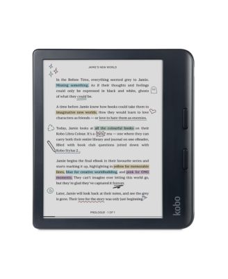 Libra Colour eReader with Notebook SleepCover Case and Stylus Bundle