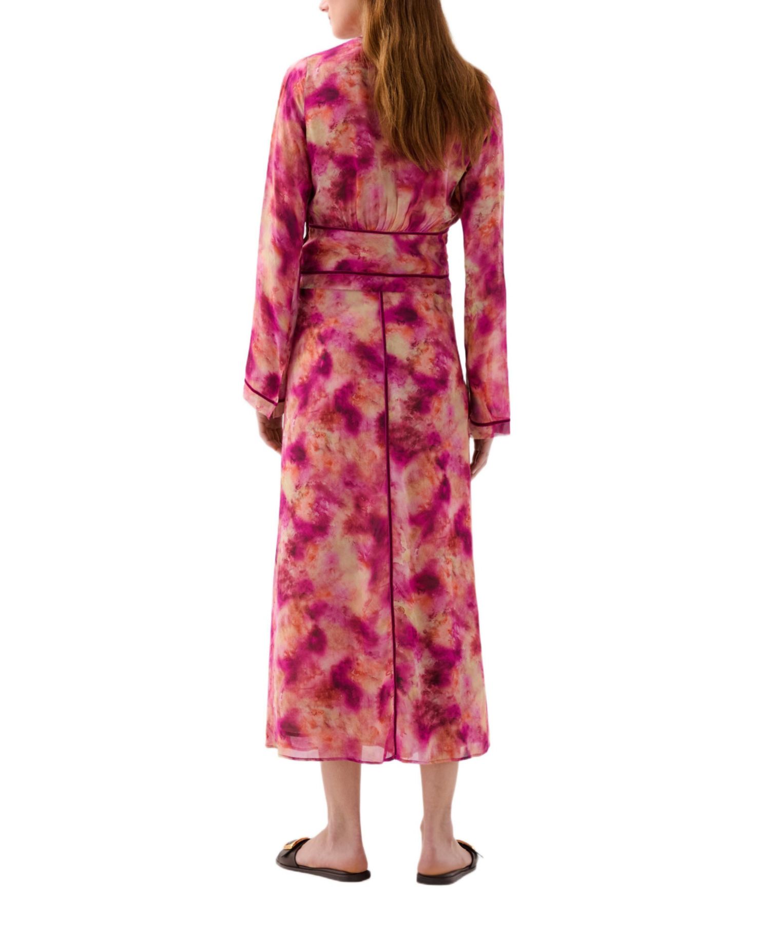 Women's Tie Velvet Print Skirt