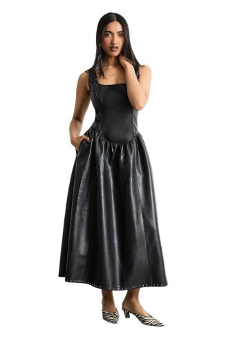 chinese dress ladies Amazon.com: Popilush Shapewear Dress Faux Leather Square Neck Midi Dresses  with Built in Shapewear Concert Outfits for Women Brown : Clothing, Shoes &  Jewelry main image 0
