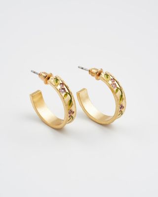 Fable England Blackberry Bramble Gold Hoop Earrings - Gold 54$