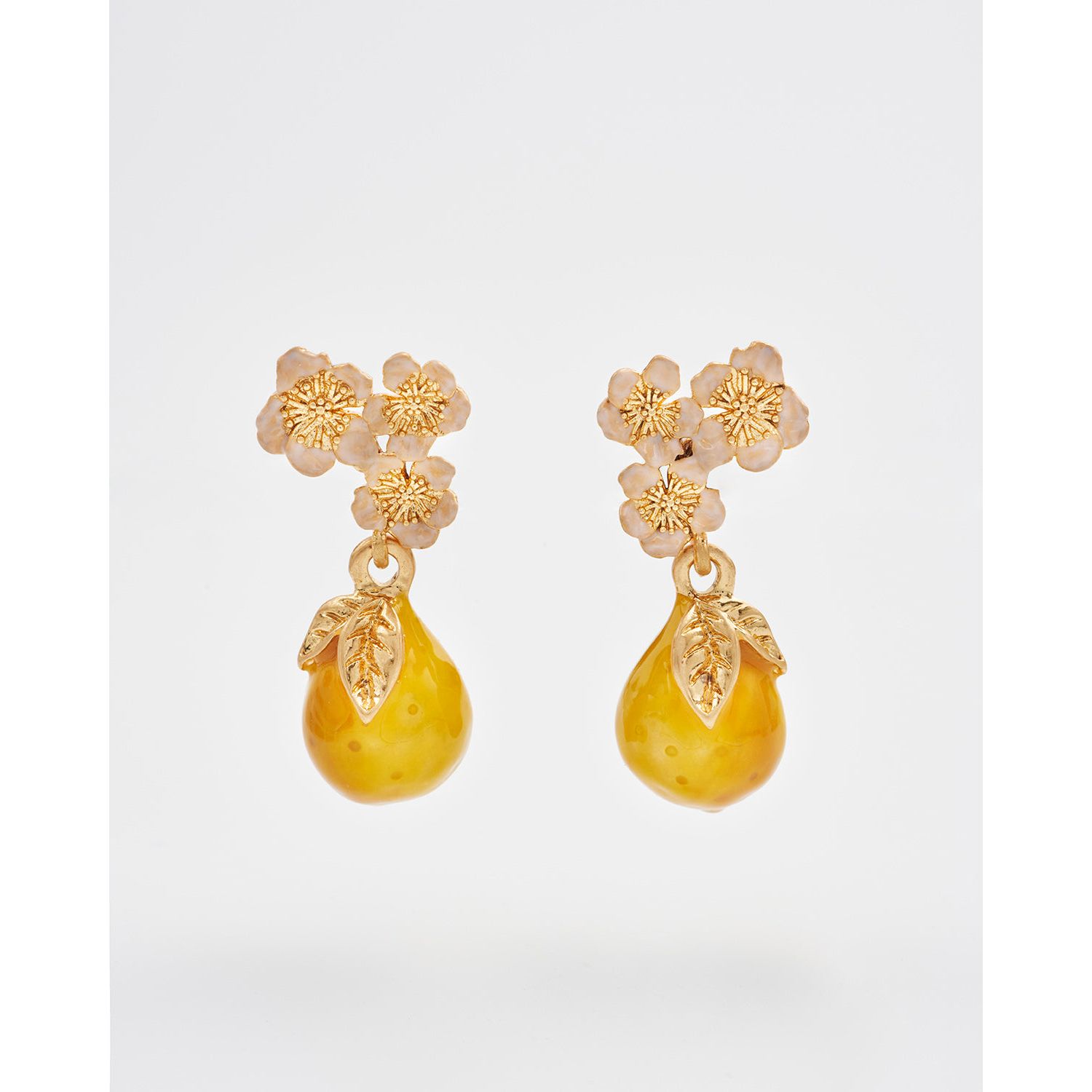 Golden Pear Drop Gold Earrings