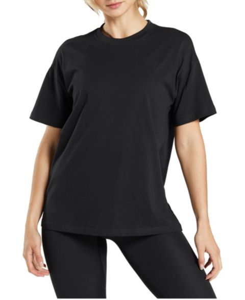 Женская футболка Blue Ice Loose Fitting Short Sleeve Crew Neck (UP TO 5XL), цвет: Чёрный