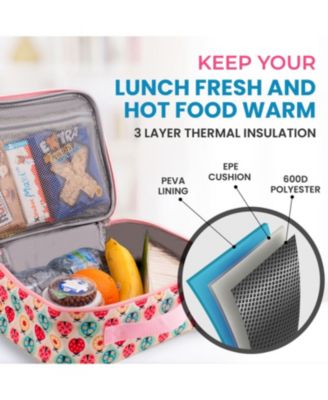 Thermal Kids Lunch Cooler Portable Lunch Box with Handle