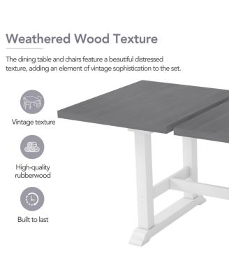 Extendable 6-Piece Dining Set with Bench