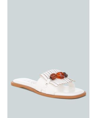Women's Nakasa Beaded Faux Leather Slip Ons