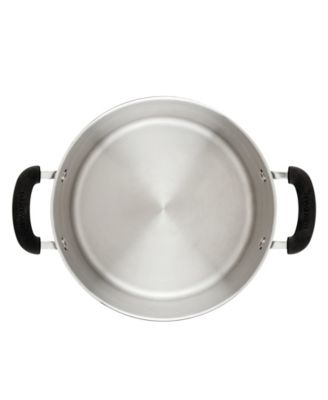 Brilliance Stainless Steel 8-Qt. Stockpot with Lid