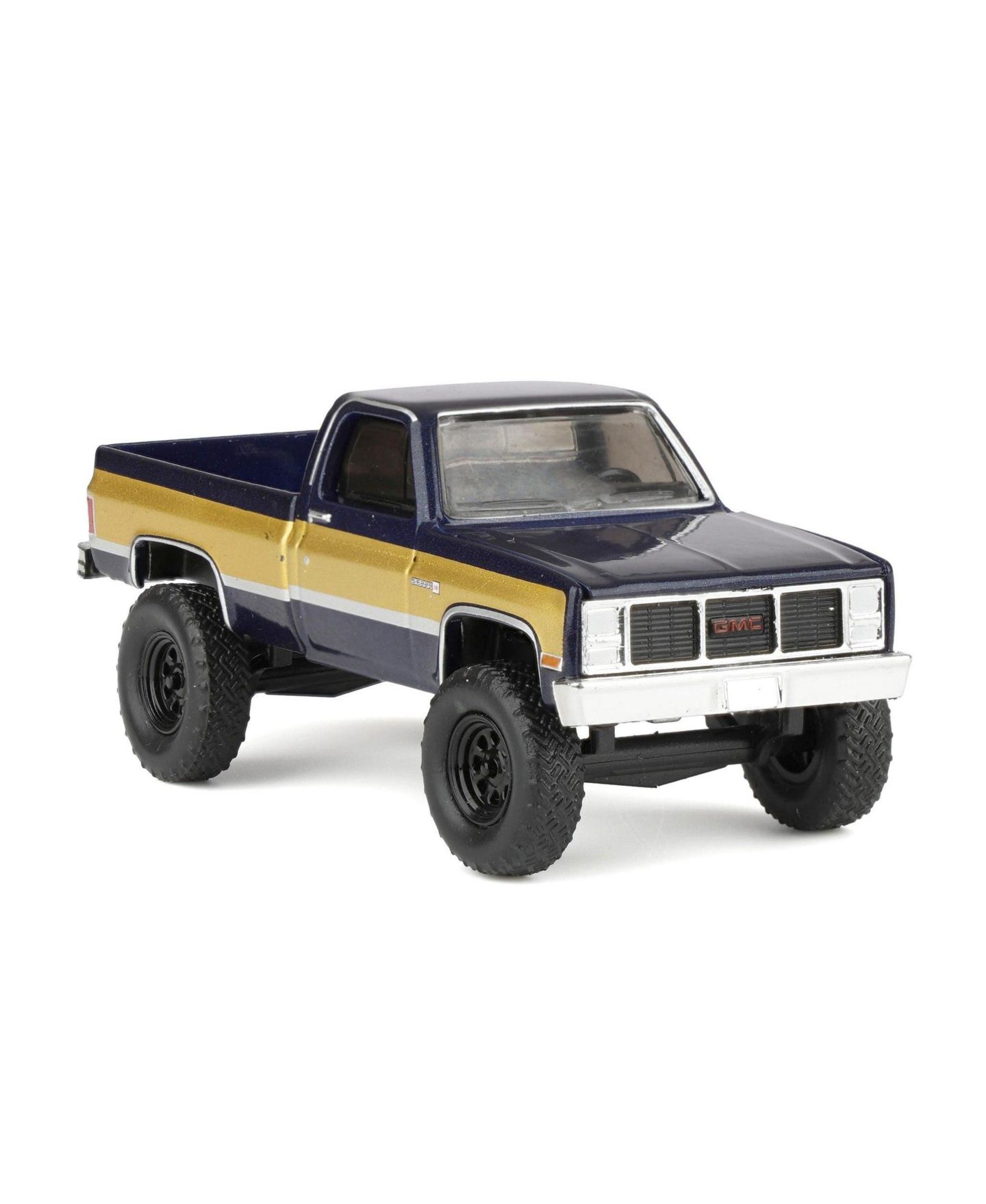 Детская игрушка Greenlight 1/64 Scale Lifted 1987 GMC K2500 High Sierra Diecast Replica Pickup Truck, цвет: Синий — фото 2