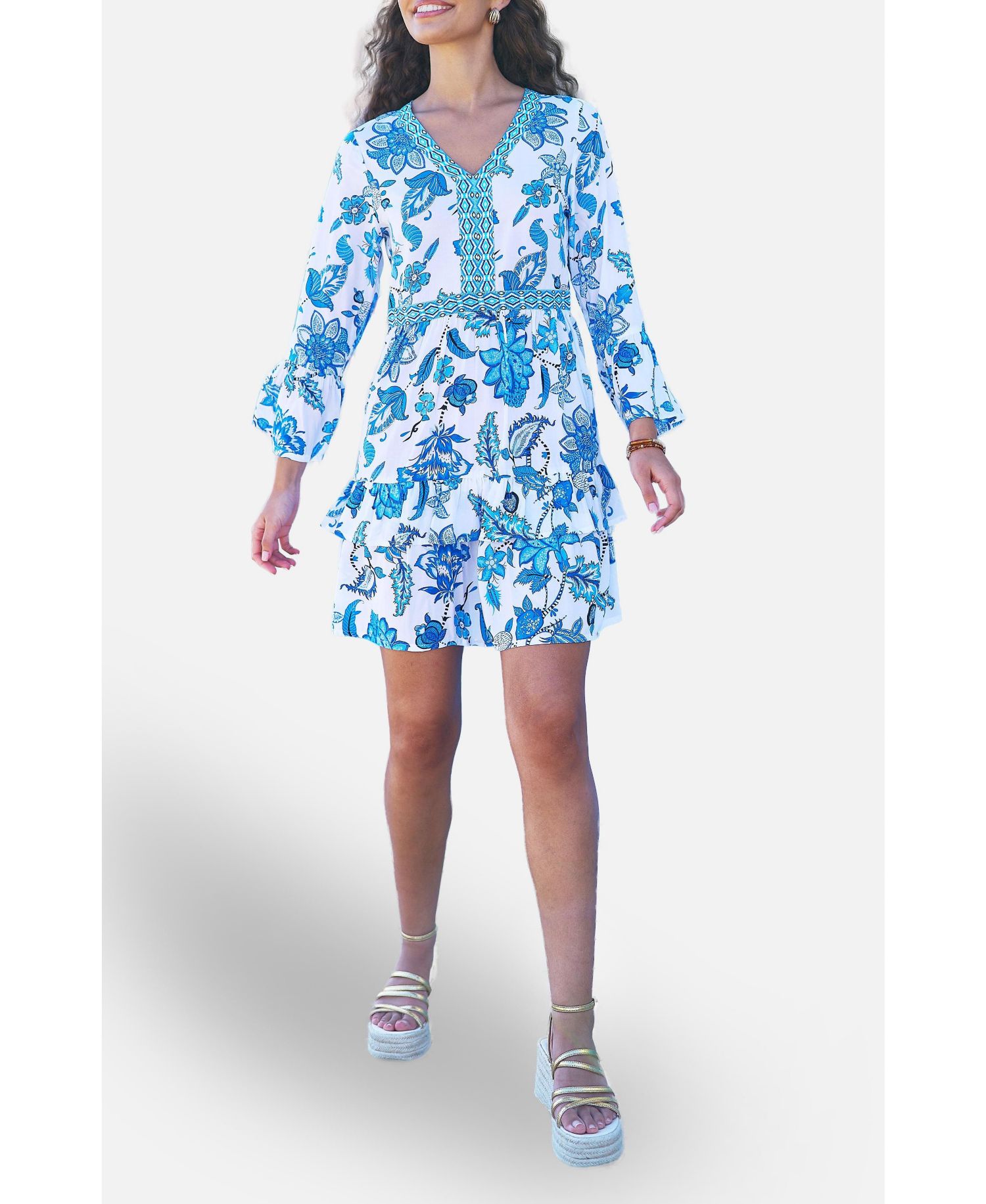 Women's Floral Beach Tunic Dress