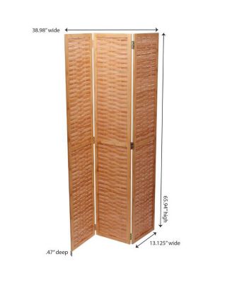 Basket Weave Bamboo Screen