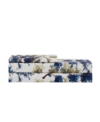 Printed Double Brushed 1500-Thread Count Soft Microfiber 3-Piece Sheet Set, Twin