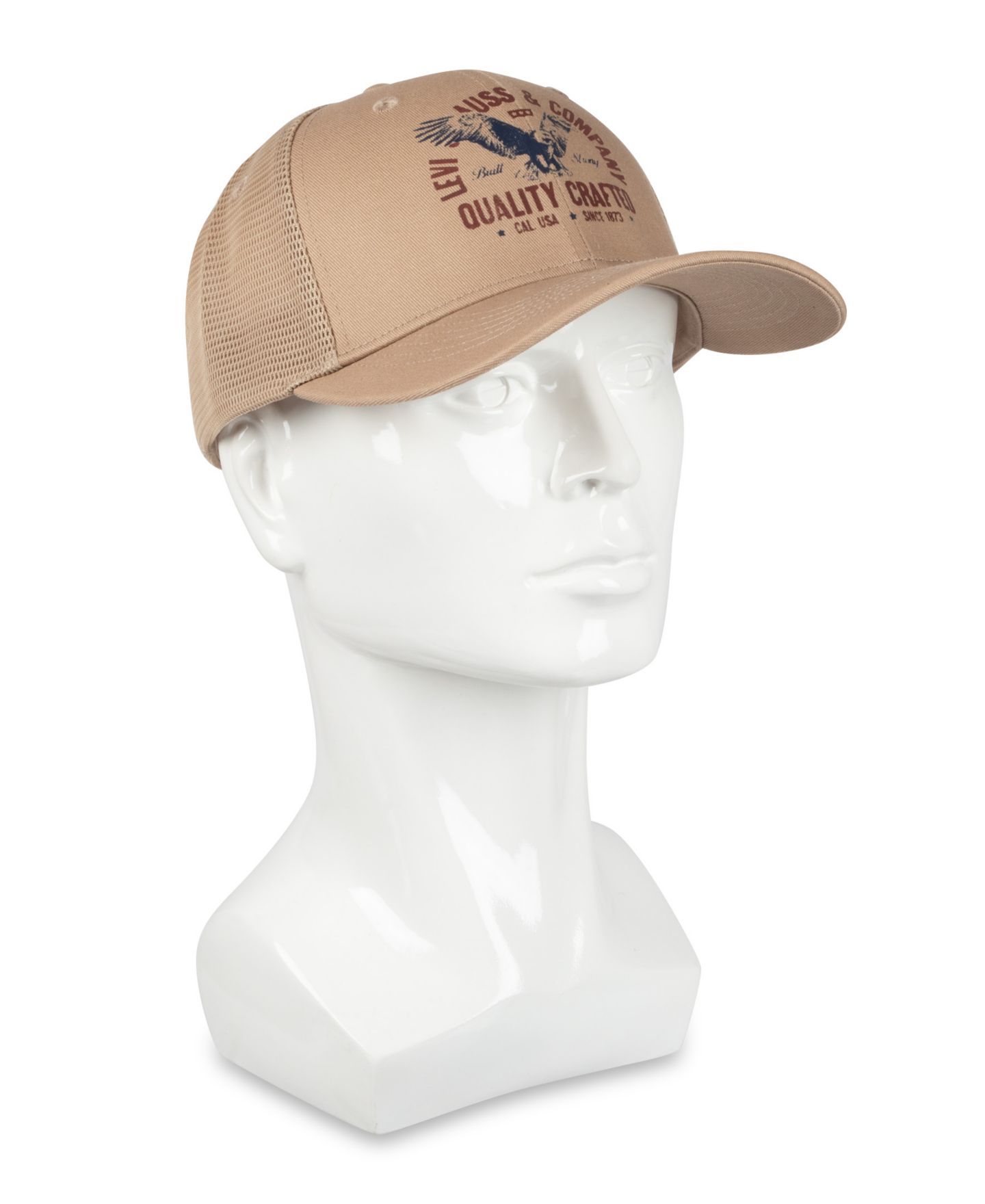 Мужская кепка Levi's Twill Trucker, цвет: Хаки — фото 6
