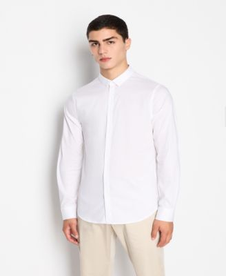 Men's Slim Fit Ultra Stretch Lyocell Twill Button Up Shirt